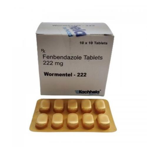 人用芬苯达唑222mg/440mg*100片/盒 Wormental222/440 Fenbendazole Tablets